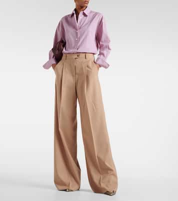 Weite Hose aus Wolle | Sportmax