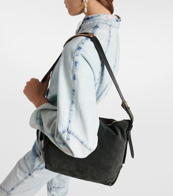Borsa a spalla Leyden in suede | Isabel Marant
