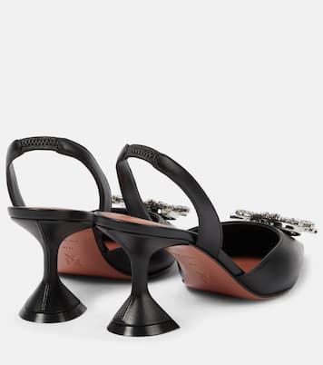 Escarpins Begum 70 en cuir | Amina Muaddi