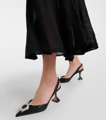 Escarpins Begum 70 en cuir | Amina Muaddi