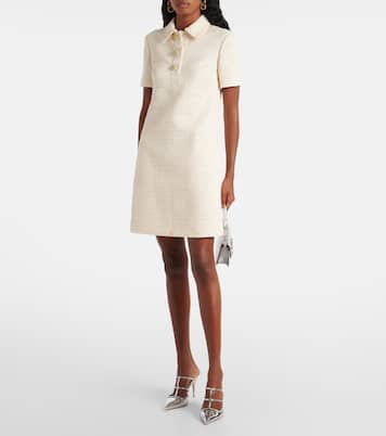 Abito corto in tweed di misto cotone | Valentino
