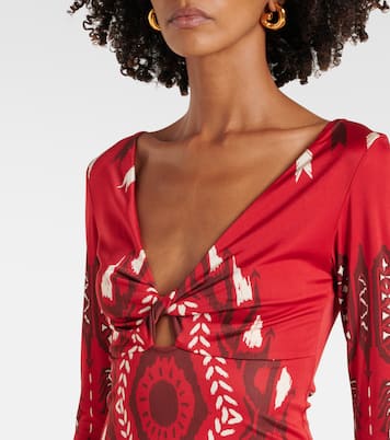 Abito midi in jersey con stampa | Johanna Ortiz