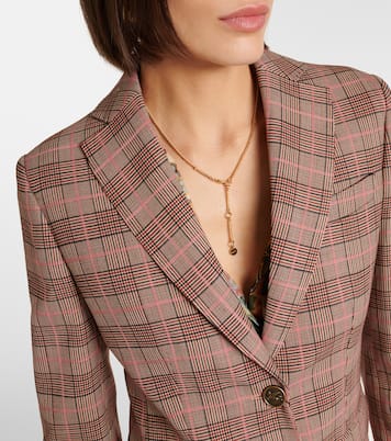 Checked wool-blend blazer | Etro