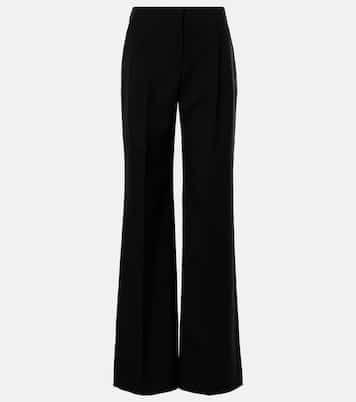 Weite High-Rise-Hose aus Wolle | McQueen