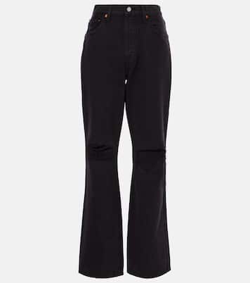Jeans flared 90s de tiro alto con rotos | Re/Done