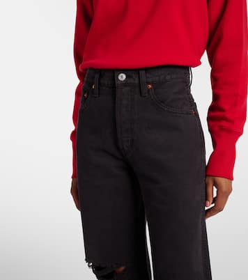 Jeans flared 90s de tiro alto con rotos | Re/Done