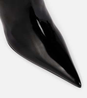 Botas altas Barbara 90 de charol | Amina Muaddi