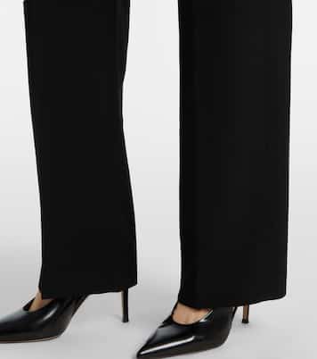Pantalon droit en laine vierge | Wardrobe.NYC