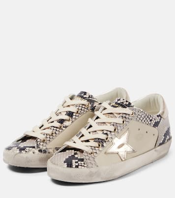 Super-Star snake-print leather sneakers | Golden Goose