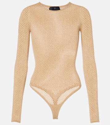 x RHW Web wool-blend bodysuit | Wardrobe.NYC