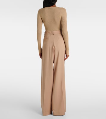 x RHW Web wool-blend bodysuit | Wardrobe.NYC