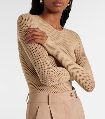 x RHW Web wool-blend bodysuit | Wardrobe.NYC