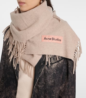 Bufanda de lana con flecos | Acne Studios