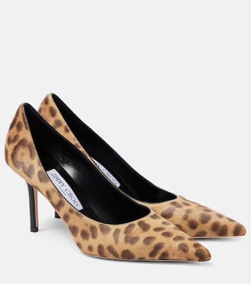 Escarpins Leo 85 en cuir façon poulain | Jimmy Choo
