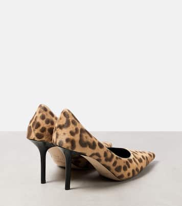 Escarpins Leo 85 en cuir façon poulain | Jimmy Choo