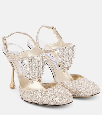Pumps Verity 95 con cristalli e glitter | Jimmy Choo