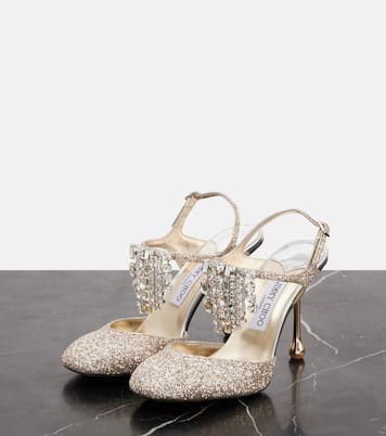 Pumps Verity 95 con cristalli e glitter | Jimmy Choo