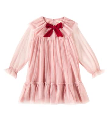 Bow-detail tulle dress | Konges Sløjd