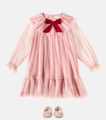 Bow-detail tulle dress | Konges Sløjd