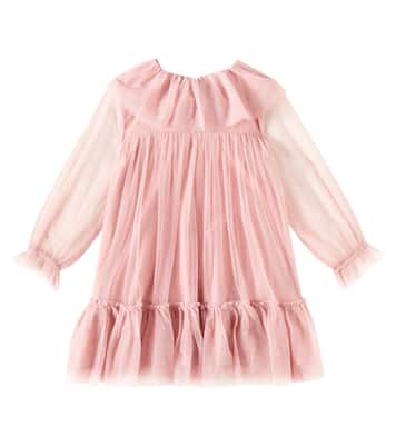 Bow-detail tulle dress | Konges Sløjd