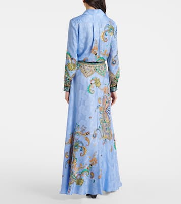 Falda larga de crepé de china de seda | Etro