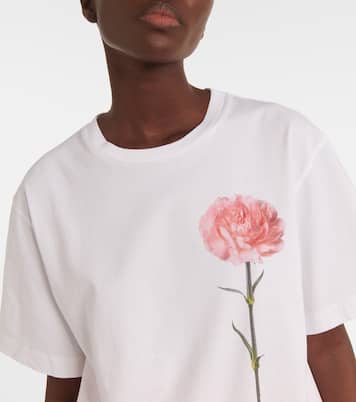T-shirt Carnation in jersey di cotone | Simone Rocha