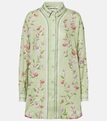 Chemise Cecilia Honeysuckle en lin à fleurs | Agua by Agua Bendita