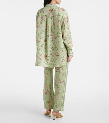 Chemise Cecilia Honeysuckle en lin à fleurs | Agua by Agua Bendita