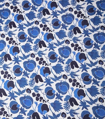 Wildbird Blu Medium linen tablecloth | La DoubleJ