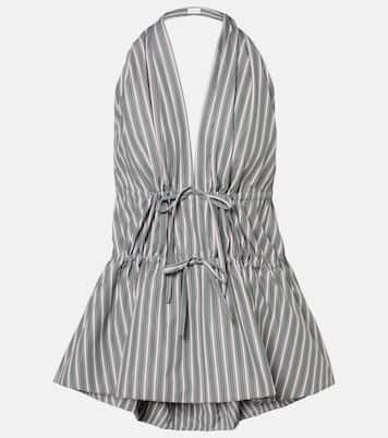 Top in cotone con scollo all’americana | Dries Van Noten