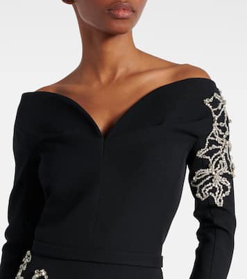 Linda crystal-embellished midi dress | Safiyaa