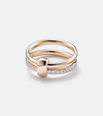 Bague Pomellato Together en or rose 18 ct et diamants | Pomellato