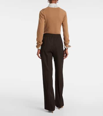Pantaloni in lana vergine a gamba larga | Dolce&Gabbana