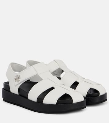 Double T leather fisherman sandals | Tory Burch