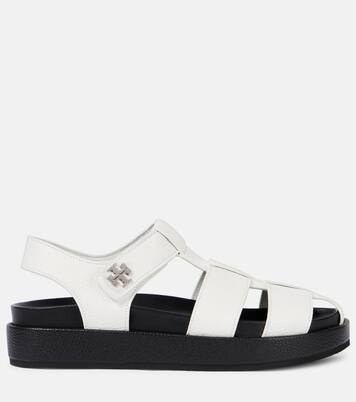Double T leather fisherman sandals | Tory Burch