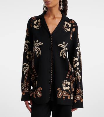 Glimpse of Eden wool and silk shirt | Alanui