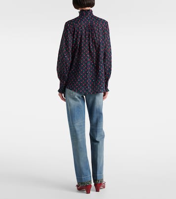 Camisa Cherryfic de muselina de algodón con lazada | Valentino