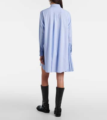 Robe chemise rayée en coton | Sacai