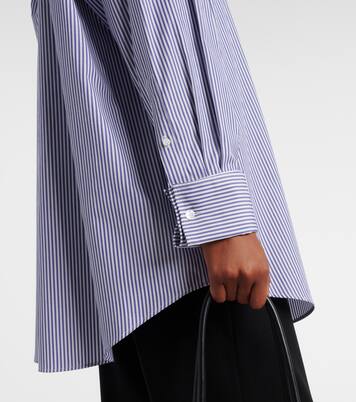Ment Bengal stripe cotton poplin shirt | The Row