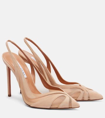 Escarpins Lune 105 en daim | Aquazzura