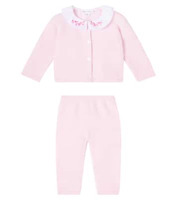 Baby knitted cardigan and pants set | Tartine et Chocolat