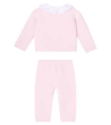 Baby knitted cardigan and pants set | Tartine et Chocolat