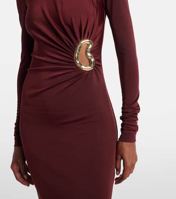 Mischa embellished gathered jersey gown | Rebecca Vallance