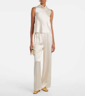 Barb satin top | Leset