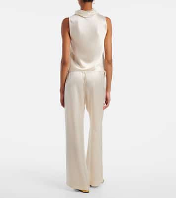 Barb satin top | Leset