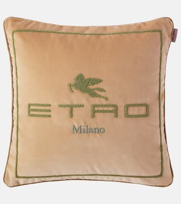 Cojín de algodón y lana con logo | Etro
