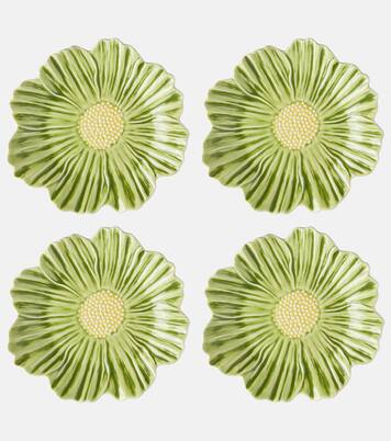 Set Maria Flor Cosmos aus vier Desserttellern | Bordallo Pinheiro