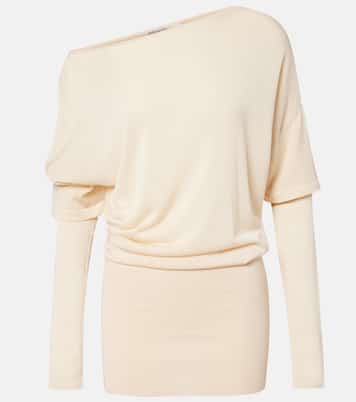 Rea draped one-shoulder minidress | Aya Muse