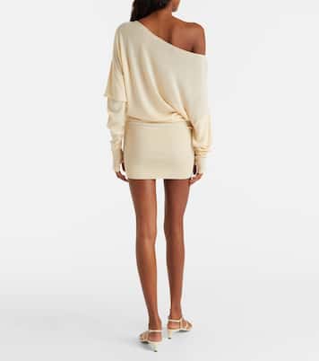 Rea draped one-shoulder minidress | Aya Muse