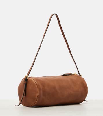 Logo leather shoulder bag  | Miu Miu
